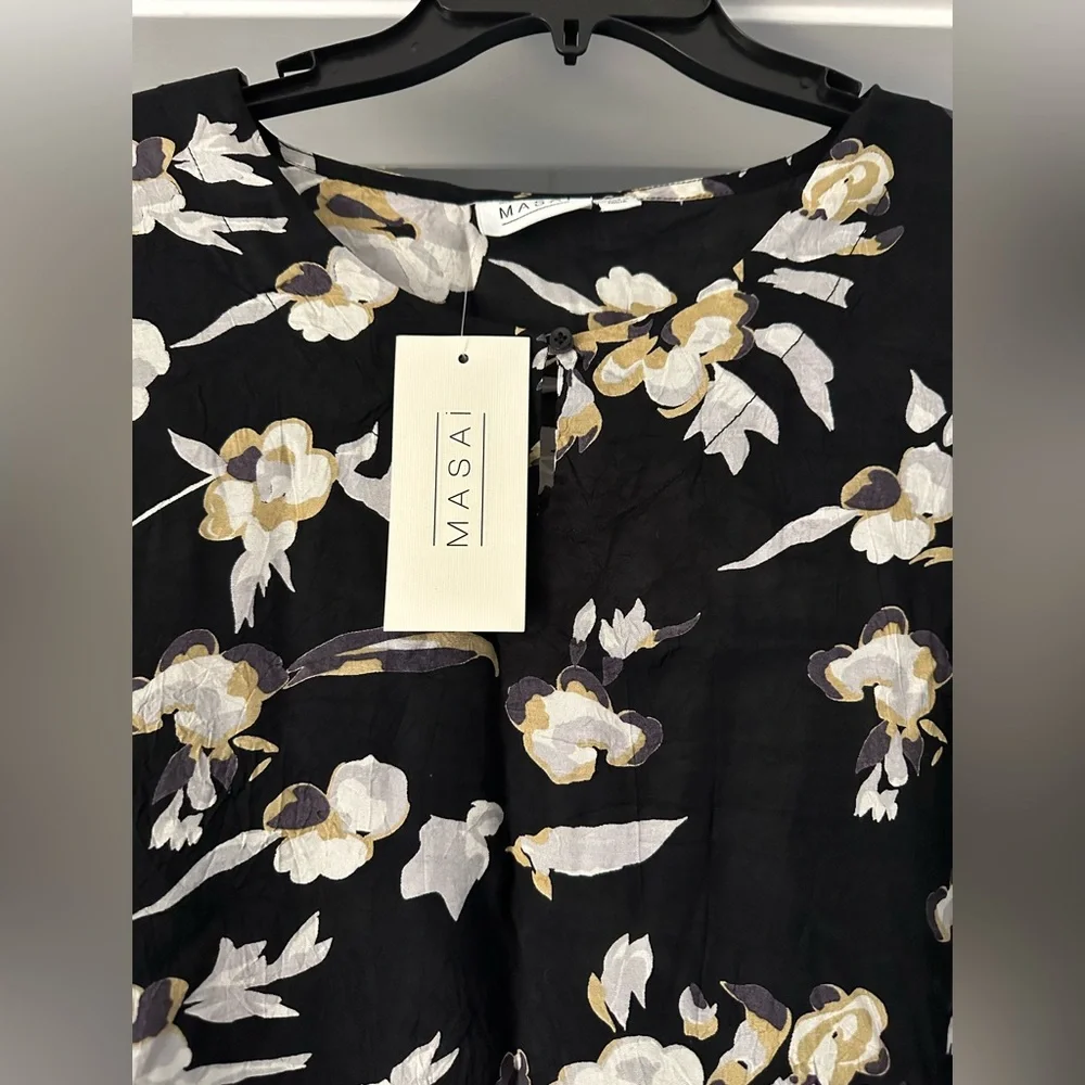 Masai Nebit Dress in a Floral Pattern NWT and Size Large